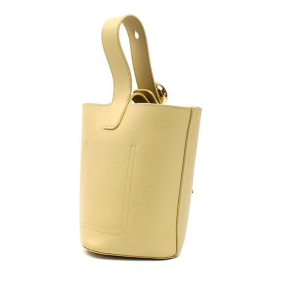 LOEWE Pebble Bucket Mini 2-Way Shoulder Bag, Dark Butter Beige (AANBBBMX01 87... - Picture 2 of 7